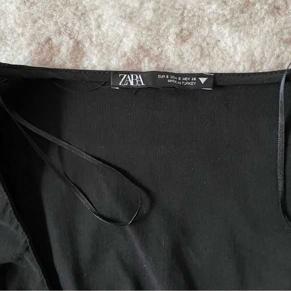 ZARA CROP TOP WITH TIES - Picture 3 of 5